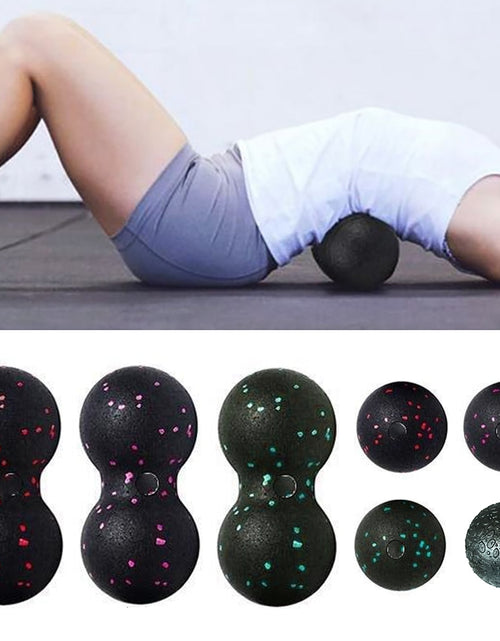 Load image into Gallery viewer, EPP Lacrosse Myofascia Ball Peanut Massage Ball High Density Lightweight Fitness Body Fascia Exercise Relieve Pain Yoga Ball
