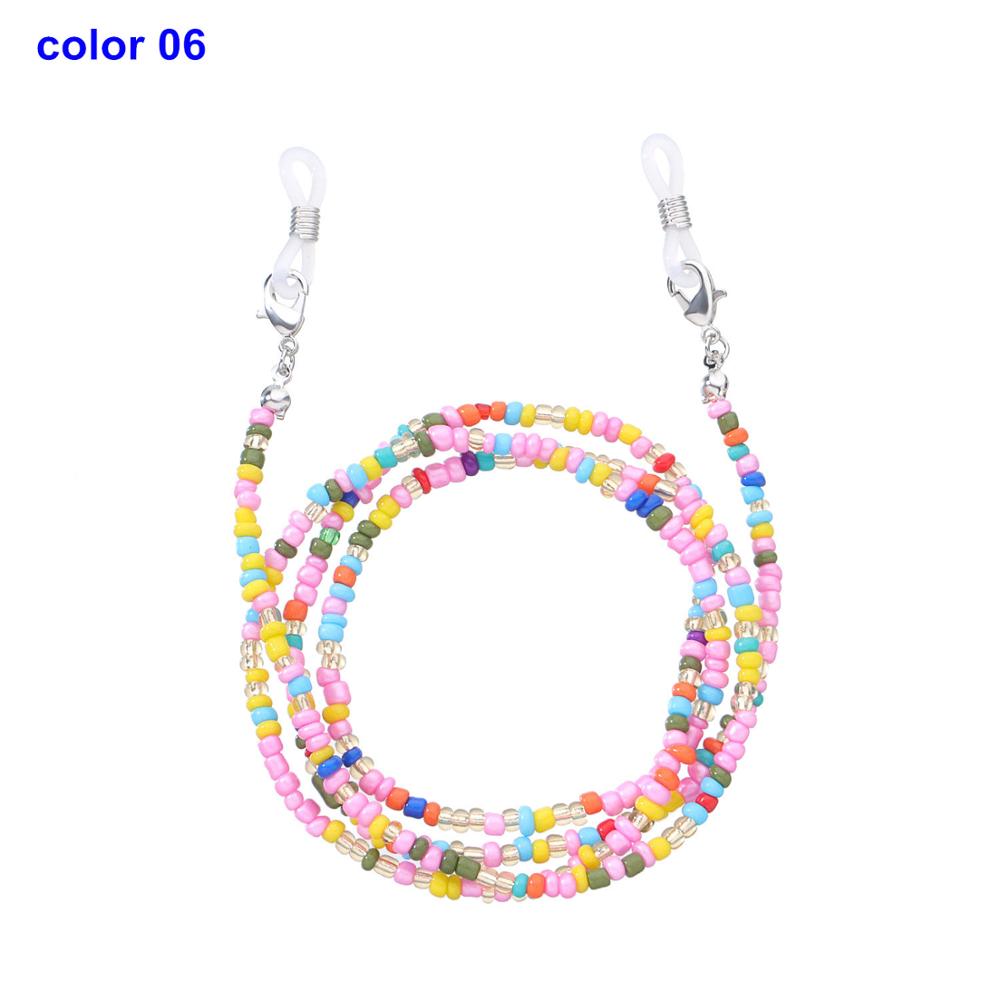 New Anti-Lost Eyeglass Strap Beaded Mask Chain Fashion Reading Glasses Sunglasses Spectacles Holder Neck Cord