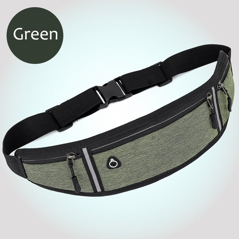 Professional Running Waist Bag Sports Belt Pouch Mobile Phone Case Men Women Hidden Pouch Gym SportsBags Running Belt Waist Pack