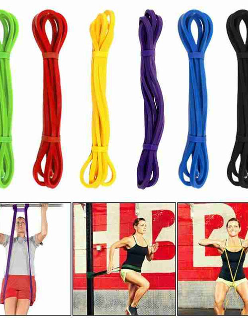 Load image into Gallery viewer, Fitness Resistance Rubber Bands Unisex Yoga Athletic Expander Fitness Training Pull Rope Rubber Bands Sports Loop Pull Bands
