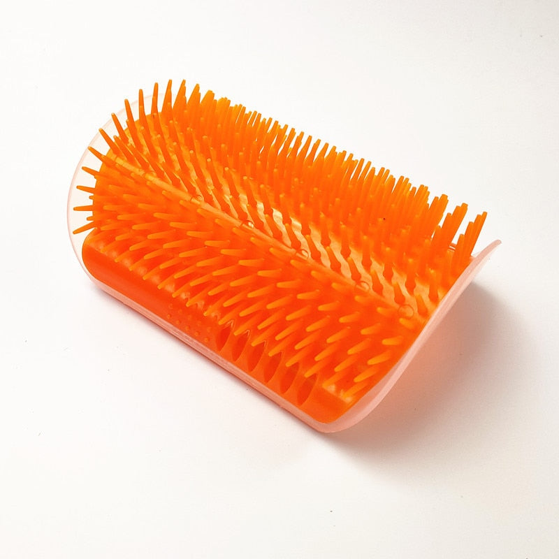 Cat Self Groomer With Catnip Soft Cats Wall Corner Massage Cat Comb Brush Rubs The Face With A Tickling Comb Pet Grooming Supply