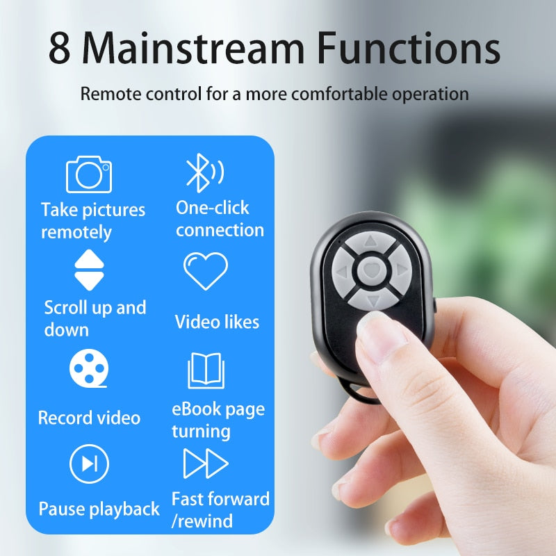 Bluetooth Remote for iPhone Xiaomi IOS Android Mobile Phone Universal Remote Control Selfie Stick Bluetooth Camera Controller