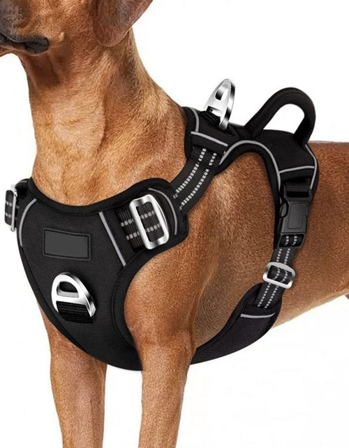 Load image into Gallery viewer, No Pull Dog Harness No Choke Easy Control Handle Reflective Pet Harness 2 Leash Clips Adjustable Soft Padded Dog Vest
