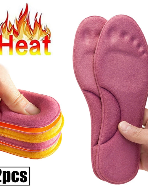 Load image into Gallery viewer, Self Heated Thermal Insoles for Feet Warm Memory Foam Arch Support Insoles for Women Winter Sports Shoes Self-heating Shoe Pads
