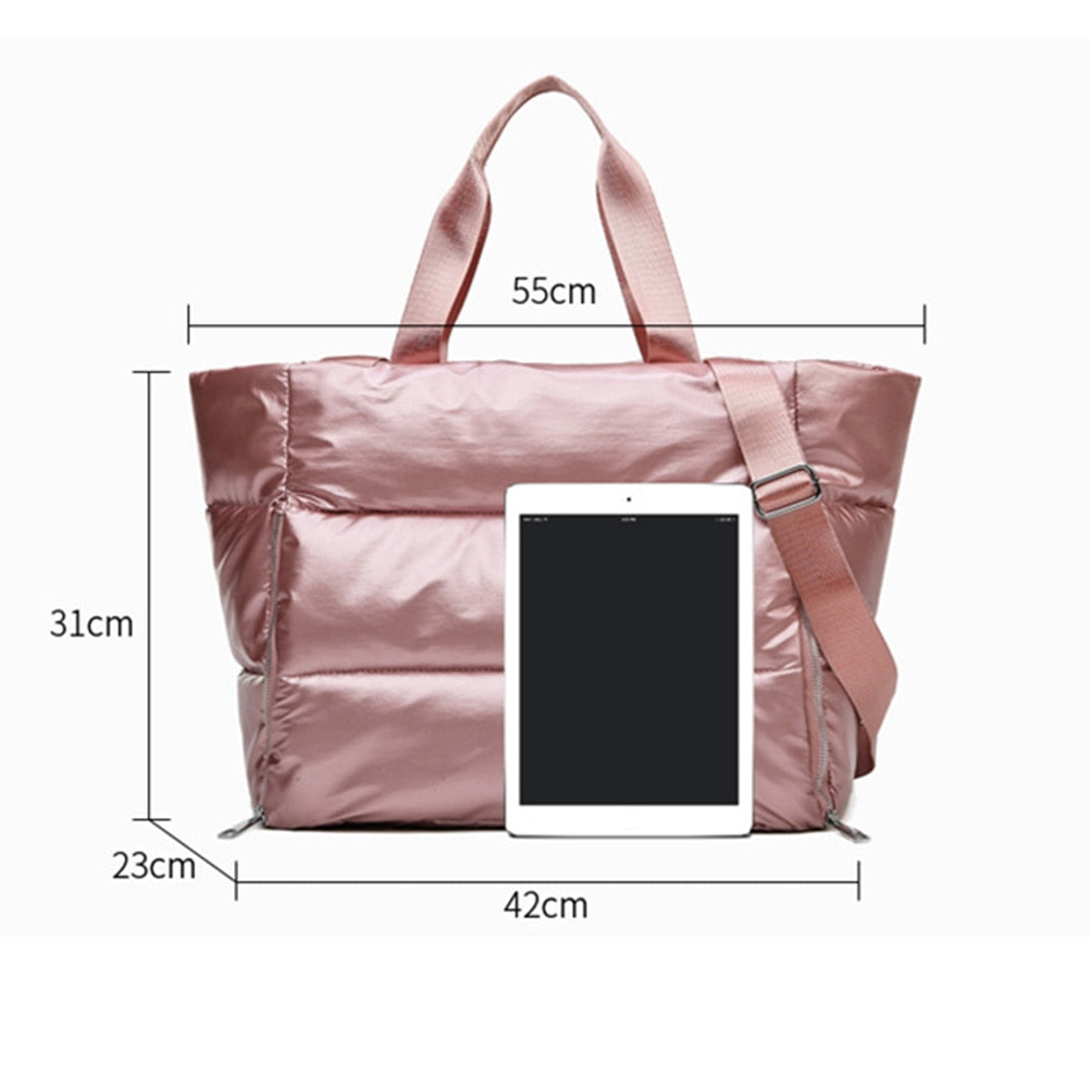 Dry-Wet Separation Yoga Handbags Large Capacity Waterproof Outdoor Gym Sports Travel Crossbody Bags Shoulder Bag for Women