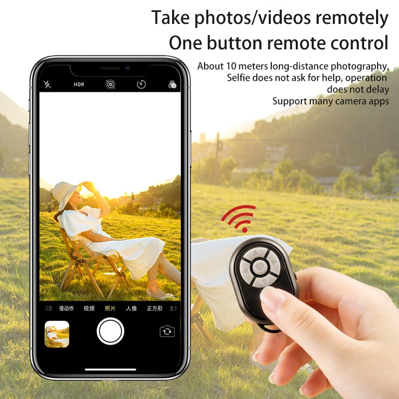 Bluetooth Remote for iPhone Xiaomi IOS Android Mobile Phone Universal Remote Control Selfie Stick Bluetooth Camera Controller