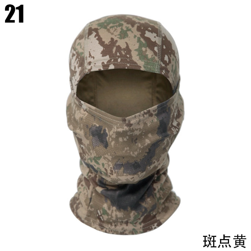 Tactical Camouflage Balaclava Full Face Mask Wargame CP Military Hat Hunting Bicycle Cycling Army Multicam Bandana Neck Gaiter