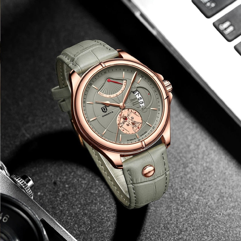 2023 Men Watch Fashion Top Luxury Sport Men&#39;s Wristwatch Waterproof Luminous Leather Date Quartz Watches Man Relogio Masculino