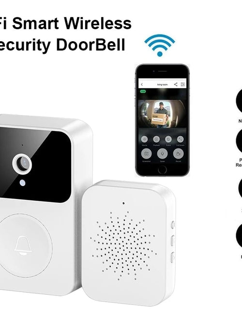 Load image into Gallery viewer, Wireless Doorbell WiFi Outdoor HD Camera Security Door Bell Night Vision Video Intercom Voice Change For Home Monitor Door Phone
