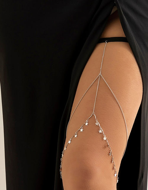 Load image into Gallery viewer, Multi-layer Metal Thigh Chain Sexy Imitation Pearl Leg Chain for Women Bohemian Style Body Chain Personality Leg Jewelry
