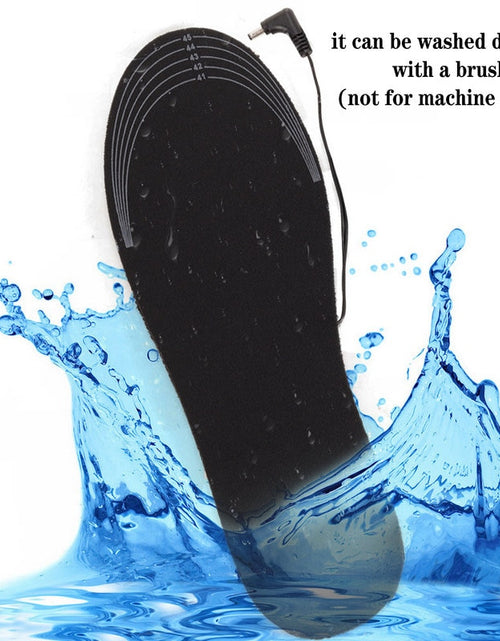 Load image into Gallery viewer, USB Heated Shoe Insoles Feet Warm Sock Pad Mat Electrically Heating Insoles Washable Warm Thermal Insoles Unisex
