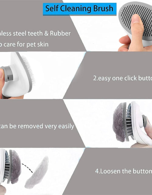 Load image into Gallery viewer, Cat Comb Dog Hair Brush Grooming And Care Cat Brush Stainless Steel Comb For Long Hair Dog Supplies With Dogs Cats Nail Clippers
