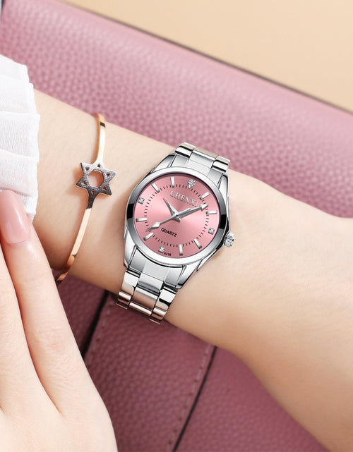 Load image into Gallery viewer, 6 Colors CHENXI Brand Watch Luxury Women&#39;s Casual Watches Waterproof Watch Women Fashion Dress Rhinestone WristWatch CX021B
