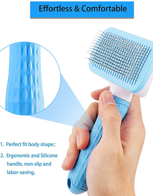 Load image into Gallery viewer, Dog Hair Remover Brush Cat Dog Hair Grooming And Care Comb For Long Hair Dog Pet Removes Hairs Cleaning Bath Brush Dog Supplies
