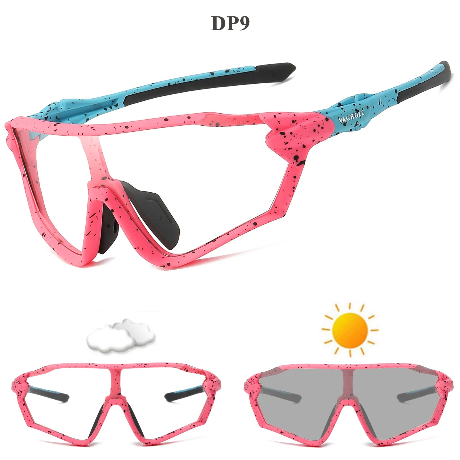 Brand New Style Cycling Glasses Outdoor Sunglasses Men Women Sport Eyewear UV400 MTB Bike Bicycle Photochromic Goggles