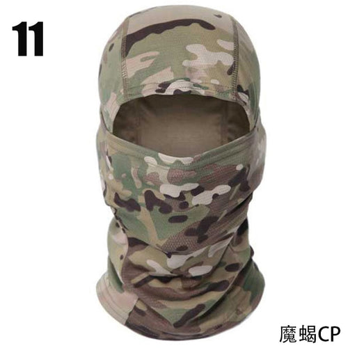 Load image into Gallery viewer, Tactical Camouflage Balaclava Full Face Mask Wargame CP Military Hat Hunting Bicycle Cycling Army Multicam Bandana Neck Gaiter
