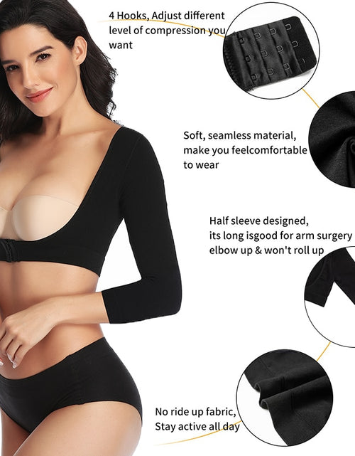 Load image into Gallery viewer, Upper Arm Shaper Post Surgical Slimmer Compression Sleeves Posture Corrector Tops Shapewear for Women Slimming Vest
