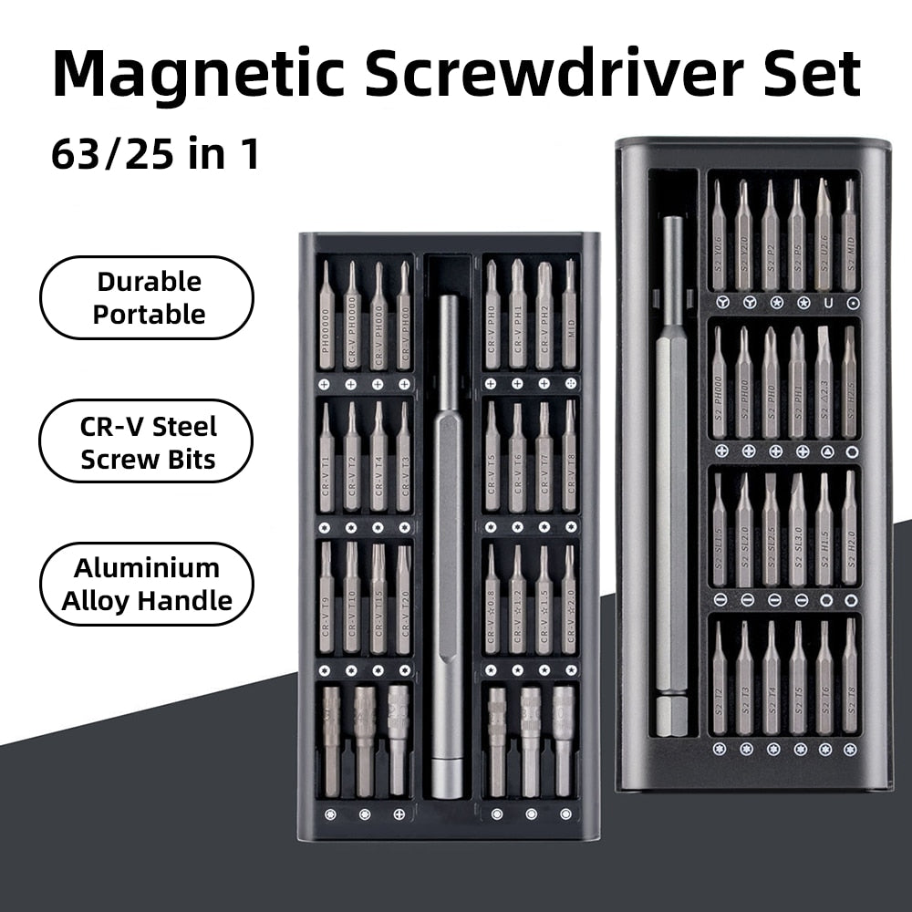 Screwdriver Set Magnetic Screw Driver Kit Bits Precision Electric Xiaomi Iphone Computer Tri Wing Torx Screwdrivers Small