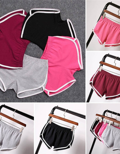 Load image into Gallery viewer, Women Sports Shorts Short Pants Gym Workout Stretch Waist Casual Waistband Running Jogging Short Size S-XXL
