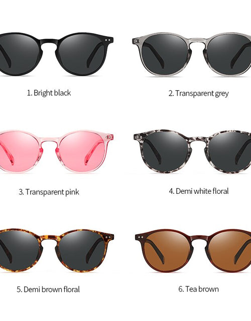 Load image into Gallery viewer, New Unisex Ultralight TR90 Polarized Sunglasses Men Women Driving Round Pink Shades Vintage UV400 Sun Glasses
