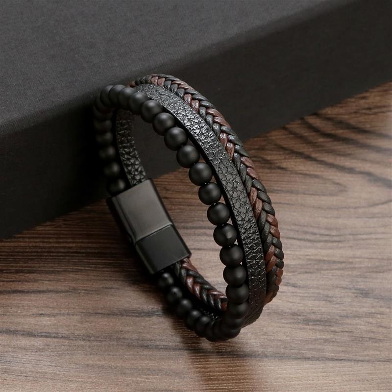 Lucky Turkish Evil Eye Beaded Bracelet New Fashion Eyes Fatima Hand Leather Bracelets For Women Men Couple Jewelry Gift