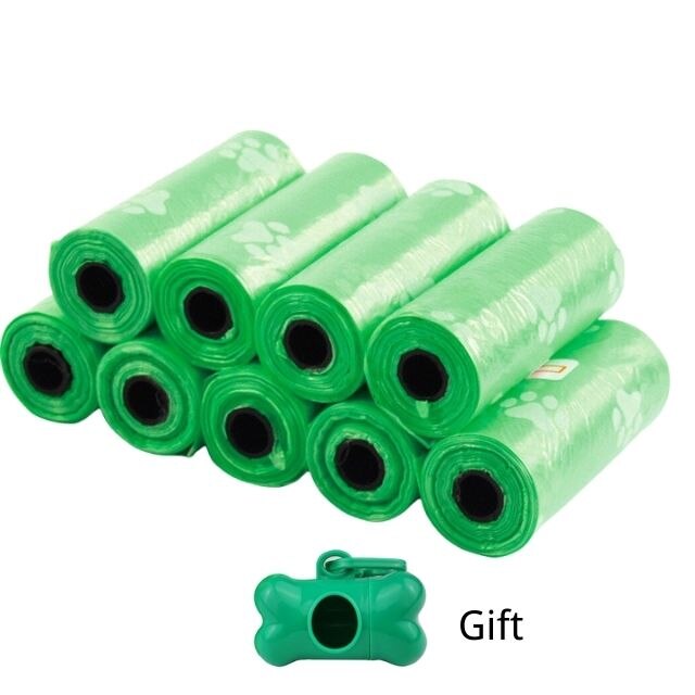 20 Rolls Dog Poop Bags Leak-proof Portable Doggy Bags Biodegradable Pet Waste Bag Dispenser Pets Dogs Accessories Cat Products