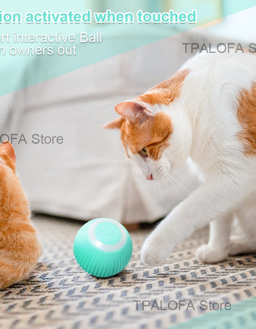 Load image into Gallery viewer, Smart Cat Toys Electric Cat Ball Automatic Rolling Ball Cat Interactive Toys Pets Toy For Cats Indoor Playing Cat Accessories
