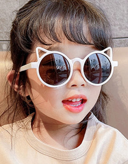 Load image into Gallery viewer, Girls Boys Cute Animal Cartoon Ears Sunglasses Outdoor Sun Protection Children Lovely Vintage Sunglasses Protection Classic Kids
