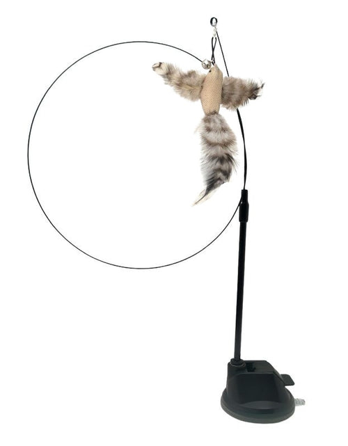 Load image into Gallery viewer, Interactive Cat Toy Funny Simulation Feather Bird with Bell Cat Stick Toy for Kitten Playing Teaser Wand Toy Cat Supplies
