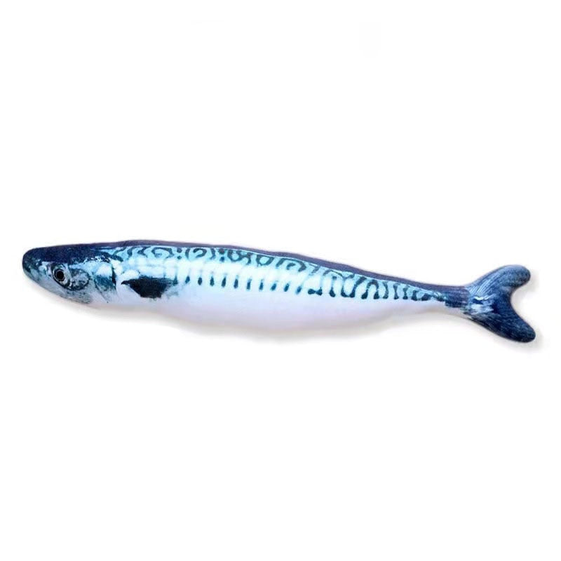 Cat Toy Training Entertainment Fish Plush Stuffed Pillow 20CM Simulation Fish Cat Toy Fish Interactive Pet Chew Toys