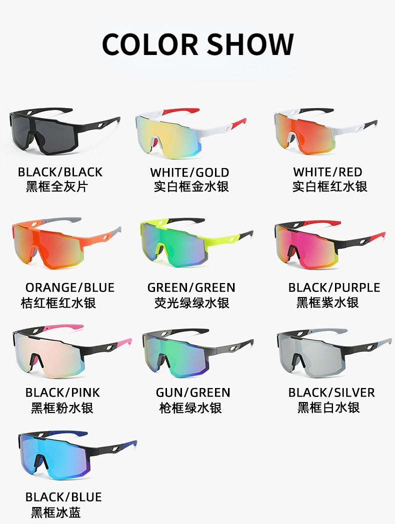 Cycling Glasses Outdoor Sports Sunglasses UV400 Cycling Running Glasses Men&#39;s and Women&#39;s Fashion Sunglasses Windproof Goggles