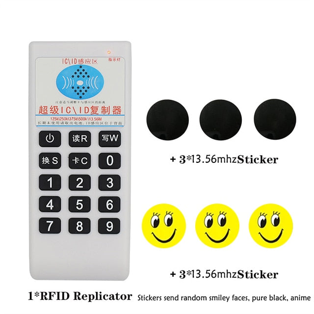 Handheld Frequency 125Khz-13.56MHZ Copier Duplicator Cloner RFID NFC IC Card Reader &amp; Writer Access Tag Duplicator 5577 Card