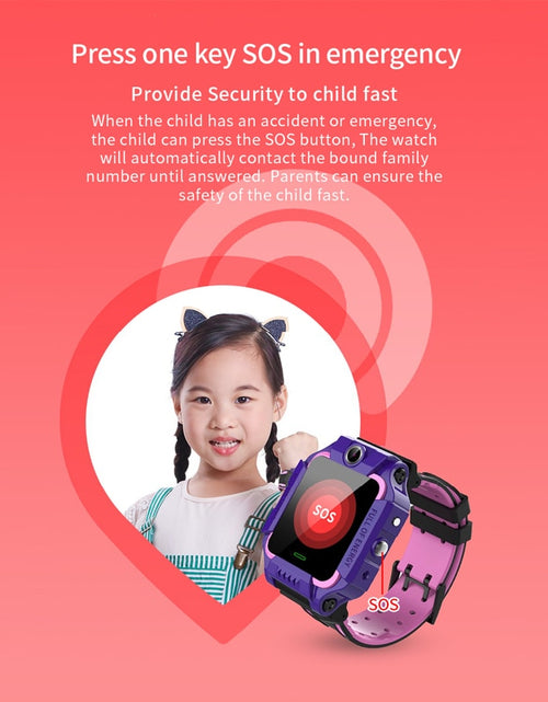 Load image into Gallery viewer, Kids Smart Watch Sim Card SOS Call Phone Smartwatch For Children Photo Waterproof Camera Location Tracker Gift For Boys and Girl
