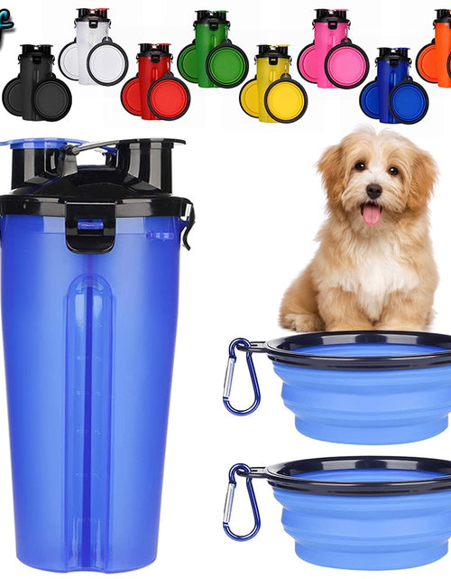 Load image into Gallery viewer, Food Storage Bottle Dog Feeding Bowl Cat Bowl Travel Water Bottle Foldable Silicon Feed Bowl Food Container Feeder for Pet
