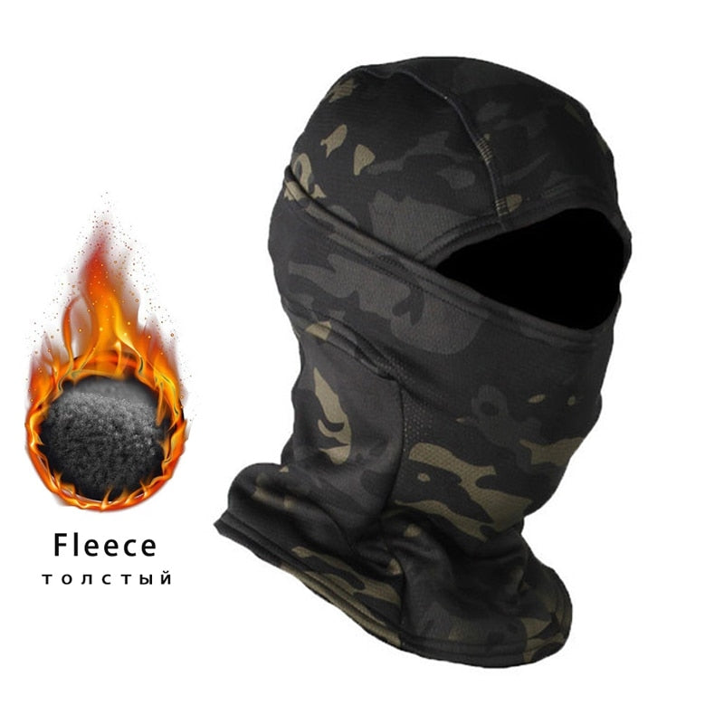 Winter Fleece Tactical Military Balaclava Outdoor Hunting Cycling Hiking Skiing Scarf Snowboard Face Mask Windproof Men Women