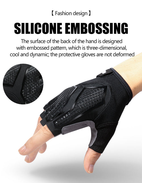 Load image into Gallery viewer, New Half-Finger Men&#39;S And Women&#39;S Cycling Gloves Liquid Silicone Shock-Absorbing Breathable Sports Bike Fitness Gloves
