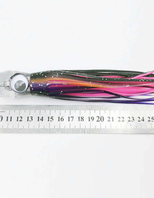 Load image into Gallery viewer, 1PCS Sea Fishing Lure 55g/17CM Boat Fishing Troll Bait Acrylic Resin Octopus Bionic Squid Fishing Bait Feather Skirt
