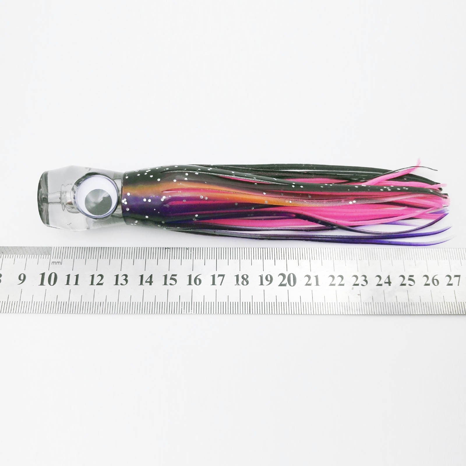 1PCS Sea Fishing Lure 55g/17CM Boat Fishing Troll Bait Acrylic Resin Octopus Bionic Squid Fishing Bait Feather Skirt