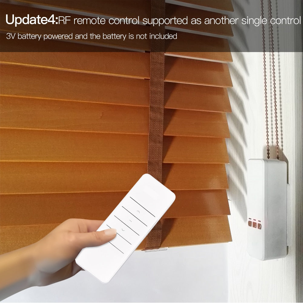 WiFi Motorized Chain Roller Blinds Shade Shutter Drive Electric Curtain Motor RF Remote Tuya Smart App Control Alexa/Google