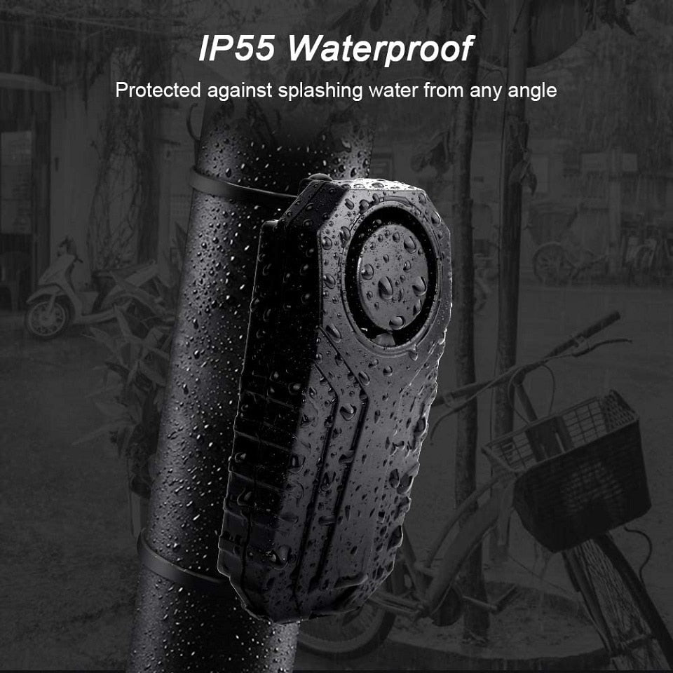 Wireless Bicycle Vibration Alarm IP55 Waterproof Motorcycle Alarm Remote Control Anti-theft Bike Detector Alarm System