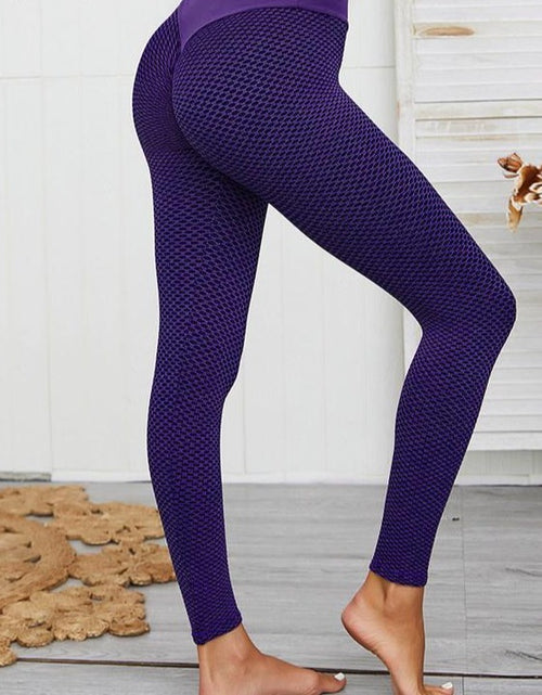 Load image into Gallery viewer, Jacquard Yoga Pants Seamless Sports Tights Fitness High Waist Leggings Breathable Gym Fitness Push Up Clothing Girl 2022
