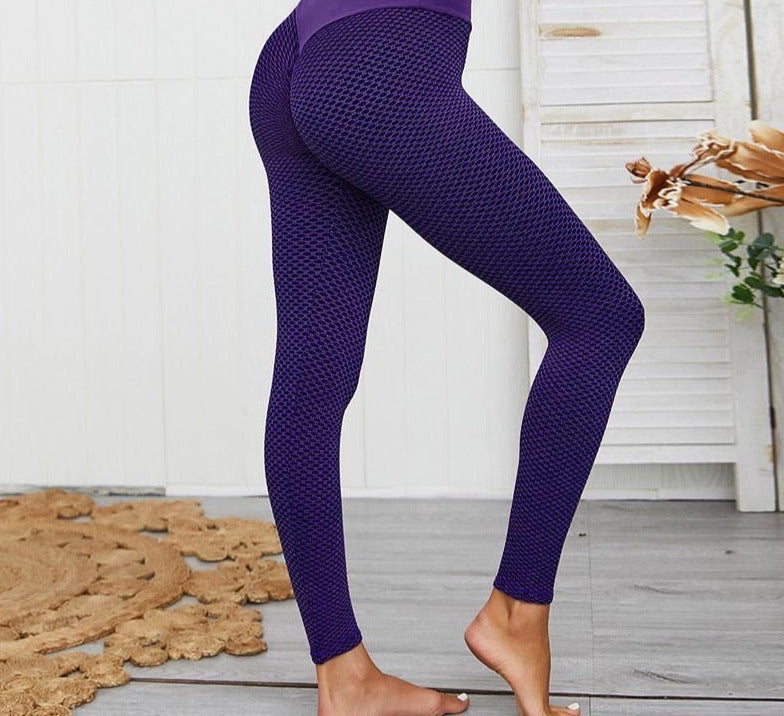 Jacquard Yoga Pants Seamless Sports Tights Fitness High Waist Leggings Breathable Gym Fitness Push Up Clothing Girl 2022