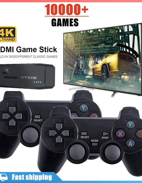 Load image into Gallery viewer, Video Game Console 2.4G Double Wireless Controller Game Stick 4K 10000 games 64GB 32GB Retro games For PS1/GBA boy gift
