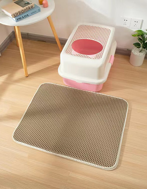 Load image into Gallery viewer, Waterproof Pet Cat Litter Mat Double Layer Pet Litter Box Mat Non-slip Sand Cat Pad Washable Bed Mat Clean Pad Products
