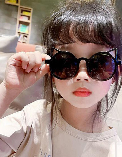 Load image into Gallery viewer, Girls Boys Cute Animal Cartoon Ears Sunglasses Outdoor Sun Protection Children Lovely Vintage Sunglasses Protection Classic Kids
