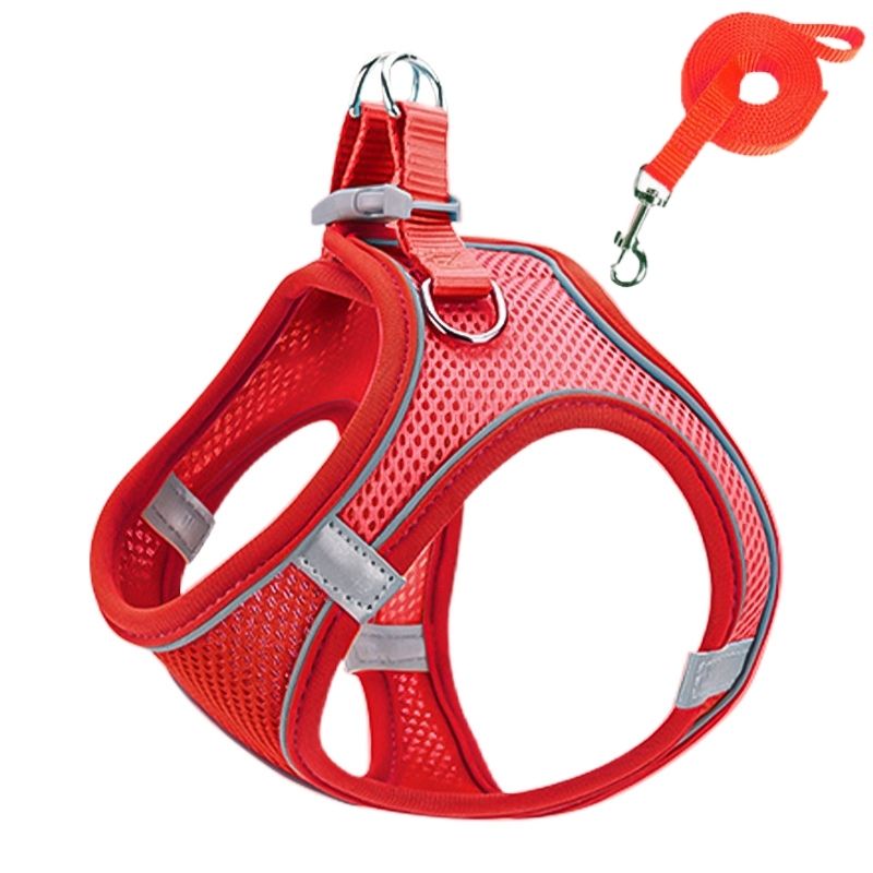 Adjustable Cat Harness Leash Escape Proof Kitten Dog Harness For Cat Small Dog Breathable Cat Harness Lead Leash Pet Accessories