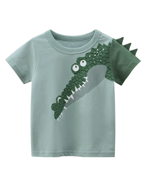 Load image into Gallery viewer, Baby Boy  Summer T-Shirts Kids Toddler Children Cartoon Animals Shark Dinosaur Print Cotton Tee Tops Clothes
