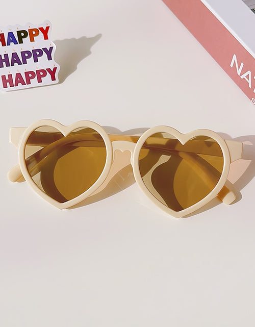 Load image into Gallery viewer, 2023 New Kids Cartoon Heart Sunflower Fruit Rabbit Ears Sunglasses Girls Boy Children Outdoor Round Polarized UV400 Sun Glasses
