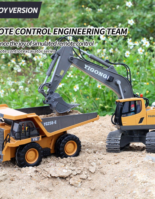 Load image into Gallery viewer, RC Excavator 2.4G Cars Trucks Engineering Vehicle 1:20 RC Crawler Truck Bulldozer Toys for Boys RC Car Dump Truck Children Gifts
