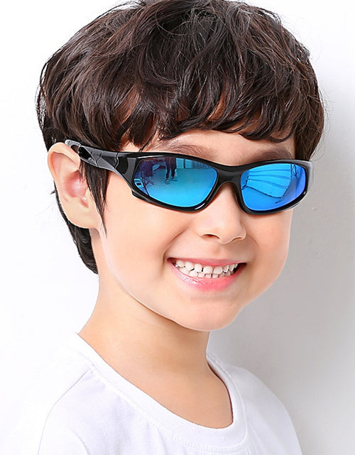 Load image into Gallery viewer, Kids Sports Polarized Sunglasses Color Lens UV Protection Children Fashion Eyewear for Boys and Girls Silicone Safety Glasses
